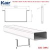 Kair Rectangular Ducting Retaining Clip 180mm x 90mm Support Bracket for Plastic Flat Channel Duct