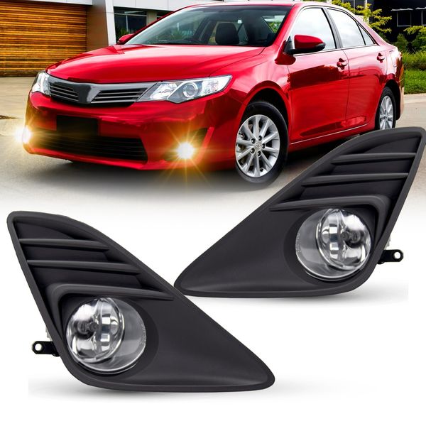 Fog Light Assembly Replacement For 2012-2014 Toyota Camry With Wiring Kit L+R
