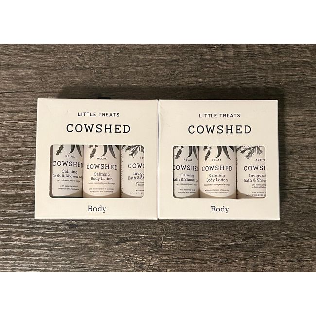 LOT OF TWO (2) Little Treats Cowshed Body Skincare Calming & Bath Gel & Lotion