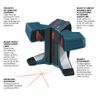 BOSCH GTL3 65 Ft Wall & Floor Covering Laser, Includes 4 AA Batteries, Versatile Steel Positioning Plate, Laser Target, & Pouch