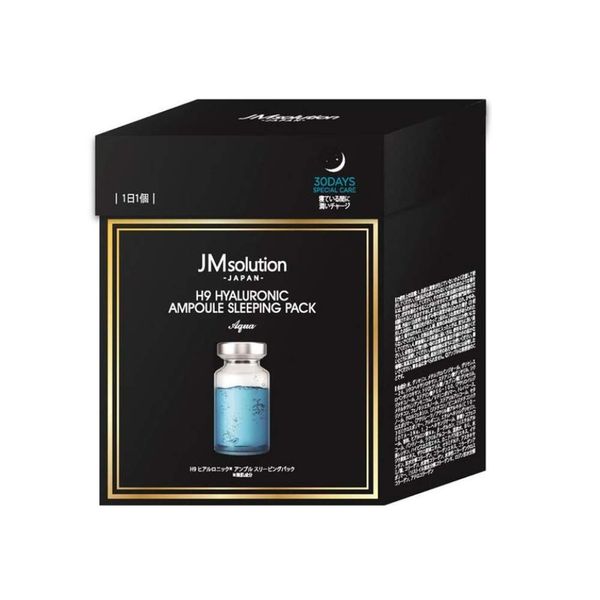 JMsolution H9 Hyaluronic Ampoule Sleeping Pack, Aqua, 4g x 30pcs (Boxed)