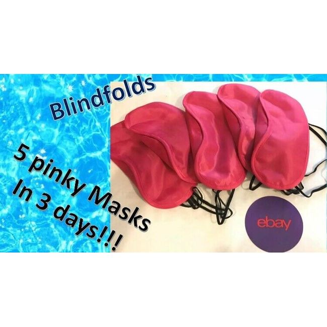 5 blindfold Pink Eyemask Sleep Lightblock Pillow Mascara new Eye Iphone Soft