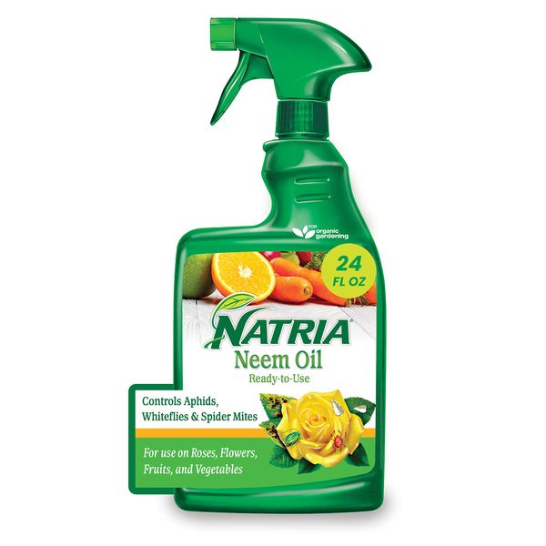 Natria 706250A Neem Oil Spray for Plants Pest Organic Disease Control, for Insects, 24-Ounce, Ready-to-Use