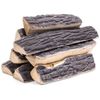 Barton 8-Pieces Ceramic Log Set Ash Wood Style w/Stackable Gas Heat Resistant