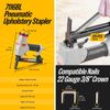 meite Pneumatic Fine Wire Stapler with Long Nose 7116BL Upholstery Stapler