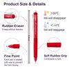 Erasable Gel Pens, 15 Pack Red Retractable Erasable Pens Clicker, Fine Point,...