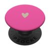 Beige Pink Minimalist Heart PopSockets with Interchangeable PopGrip