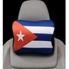 Cuba Flag Headrest Neck Support Pillow with Memory Foam (2 Pack)