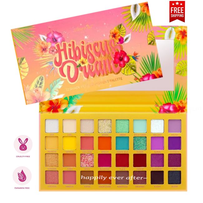 Amor us Hibiscus Dream PALETTE - Smooth, Highly Pigmented Colors, Paraben Free!