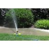 Dramm 15081 Circular Base Impulse Sprinkler with a Heavy-Duty Metal Base, Red