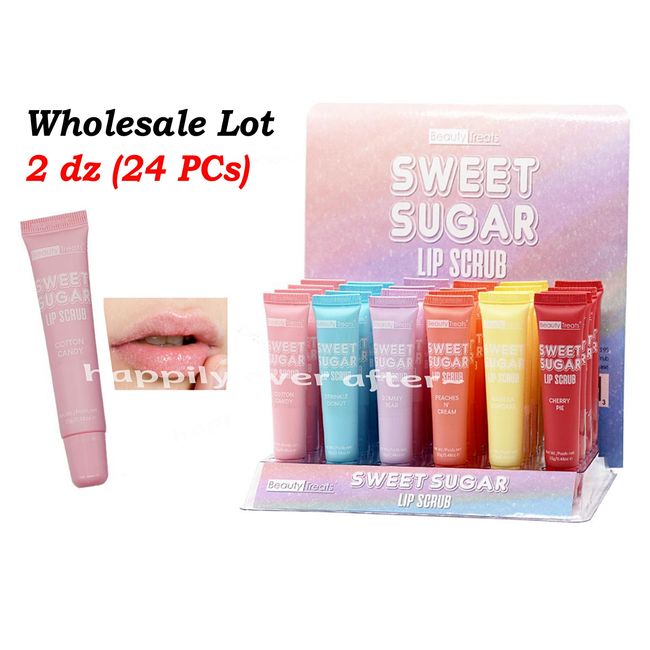 Beauty Treats SWEET SUGAR Lip Scrub - WHOLESALE LOT 2 DZ (24 PCs) in a box