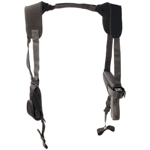 Uncle Mike's Off-Duty and Concealment Pro-Pak Kodra Nylon Horizontal Shoulder Holster (Size 36, Black)