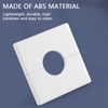 2Pcs Durable Pipe Wall Covers Shower Pipe Covers Plastic Split Square Pipe Plate Useful Wall Split Flange Decoration Square Escutcheon Plates(White)