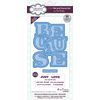 Sue Wilson - Big Bold Words - Because - Craft Die & Stamp Set