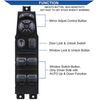 Window Control Switch +Gray Bezel 641-00653L for 02 - 09 Dodge Ram 1500-3500 3pc