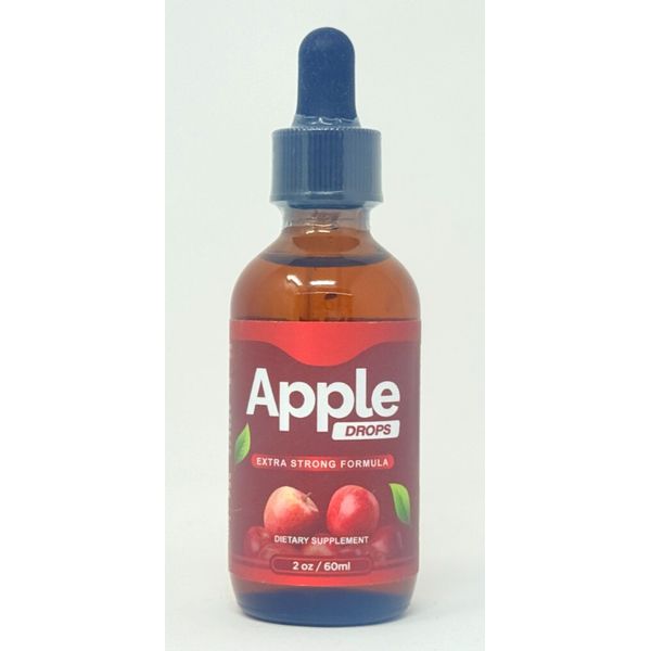 Apple Keto Drops Extra Strong Formula 2 oz, 60ml Dietary Supplement EXP: 4/27