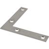 Hardware Essentials 853460 Stainless Steel Flat Corner Braces (4" x 3/4") - 2 Pieces