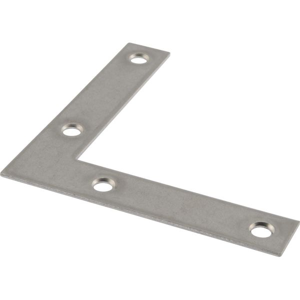 Hardware Essentials 853460 Stainless Steel Flat Corner Braces (4" x 3/4") - 2 Pieces