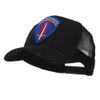 e4Hats.com Combined Forces Military Patched Mesh Cap - Shaef OSFM