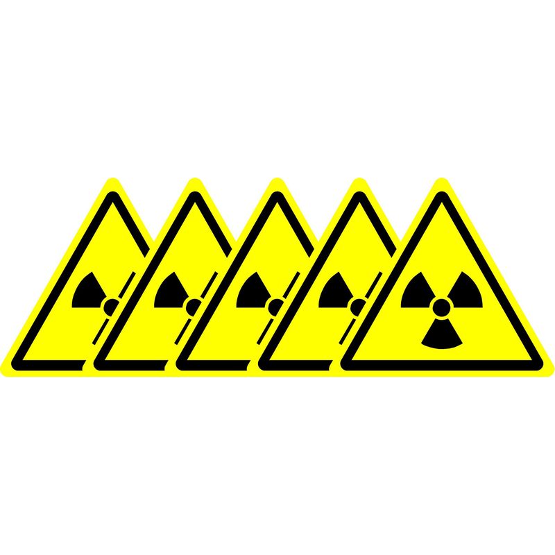 ISO Safety Sign - International Radioactive Hazard Symbol - Self ...