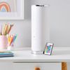 LITECRAFT Glow Starburst Table Lamp Cylinder Colour Changing LED Base - White