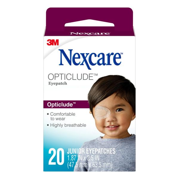Nexcare Opticlude Orthopic Eye Patches, Junior Size - 20 Count