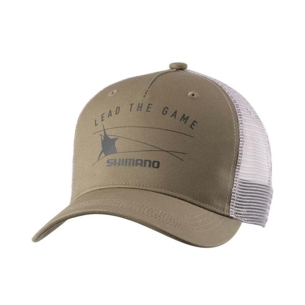Shimano CA-066Y Graphic Mesh Cap, Khaki, M