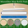 3 Pcs Large 48 Inch Commercial Replacement Microfiber Pads Reusable Wrestling...