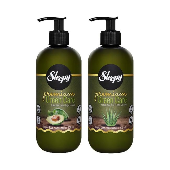 Sleepy Premium Green Care Sıvı Sabun Avokado ve Aloe Vera 500 ml