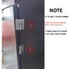 2Pcs Door Hinge,3 Inch Long Stainless Steel Self-Closing Corner Spring Draw Door Hinge,Closing Spring Hinges