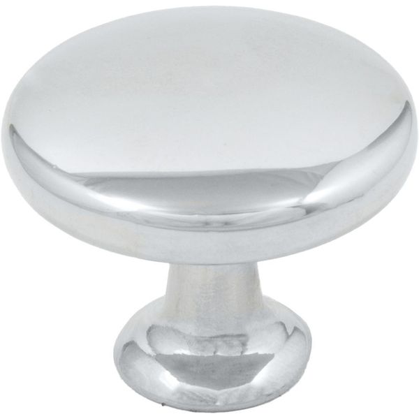 Universal Cabinet Knob, 1-1/8 Inches, Polished Chrome by Stone Harbor Hardware