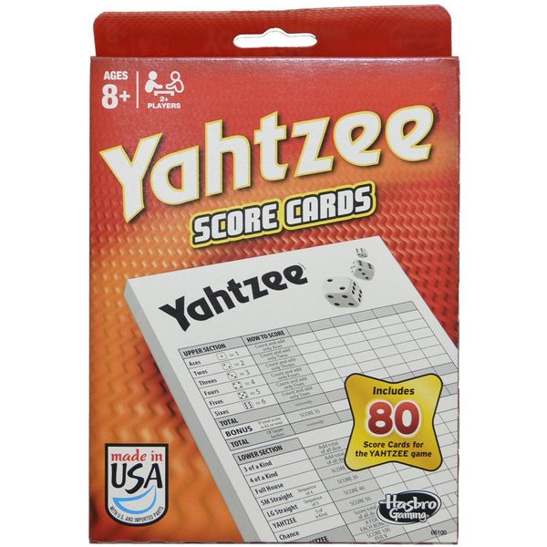 80-Sheet Yahtzee Score Cards - 2 Pack