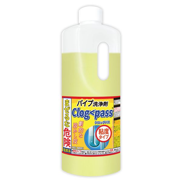 Junsudo PP-J1000 Clog Pass Pipe Cleaning Agent, 2.2 lbs (1 kg), Viscosity Type, For Clogging Drain Pipes such as Hair, Commercial Use