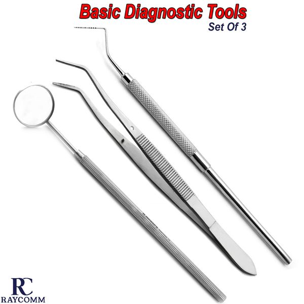 Exam Pack Basic Diagnostic Instruments kit in Dentistry Dental Meriam Tweezers