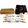 9 pc black head White head Pimple Acne Comedone Extractor remover kit GOLD 