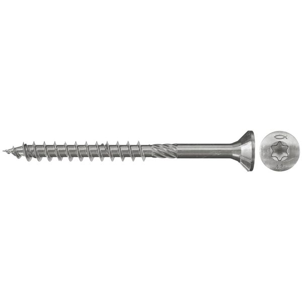Fischer Power-Fast 4 x 60 Countersunk A2 TG TX, 657046