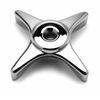 T&S Brass 002521-45 4-Arm Kitchen Handle, Chrome-Plated by T&S Brass