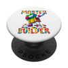 Master Builder Dabbing Blocks Bricks Building Kids Boys Fun PopSockets Adhesive PopGrip