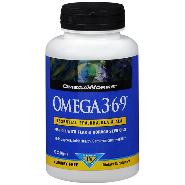 OMEGAWORKS 3-6-9 SOFTGEL 60CT 