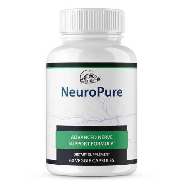Neuro Pure Nerve Support Supplement, Cognitive Function Support - 60 Capsules