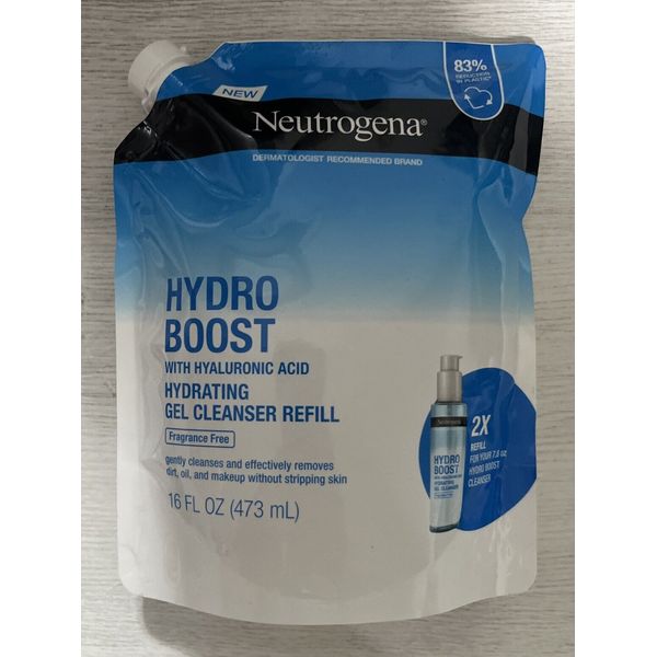 Neutrogena Hydro Boost With Hyaluronic Acid Hydrating Gel Cleanser Refill 16 Oz