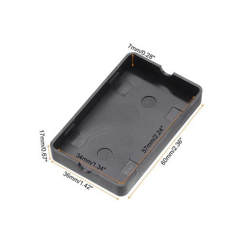 uxcell 2.36" x 1.42" x 0.67" Junction Box Dustproof DIY Electronic Wiring Box Enclosure Project Case ABS for DIY Electronic Projects Black, 10 Pack