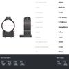 WARNE 1TM Tikka Permanently Attached Scope Rings, Solid Steel, Vertically Split, 1 inch, Med Matte