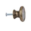LOVIVER 4Packs Bird Flower Pattern Door Knobs and Pulls for Kitchen Cupboard and Drawer