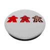 Funny Meeple, Board Game Lover's Red Meeple Creative Artwork PopSockets Adhesive PopGrip