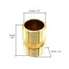 Thrifco 5320064 1-1/4 inch Close Brass Nipple