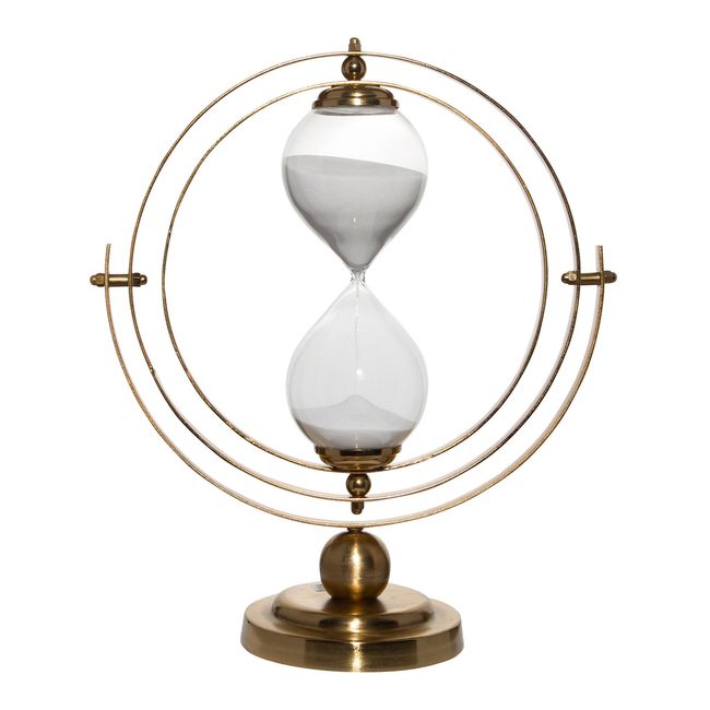 Home Essentials 14.5" Gold Brushed Sand Timer 1 Count