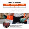 Ergodyne ProFlex 100HV Back Support Brace, High Visibility Support Belt, 8" Spandex Material, Removeable Straps
