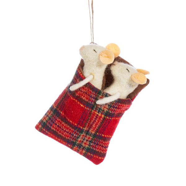 Sass & Belle Two in a Bed Mice Decoration
