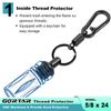 GORTAR 5/8x24 Thread Protector for Most .308 LR308. CNC Machined, with Key Chain Storage Tools